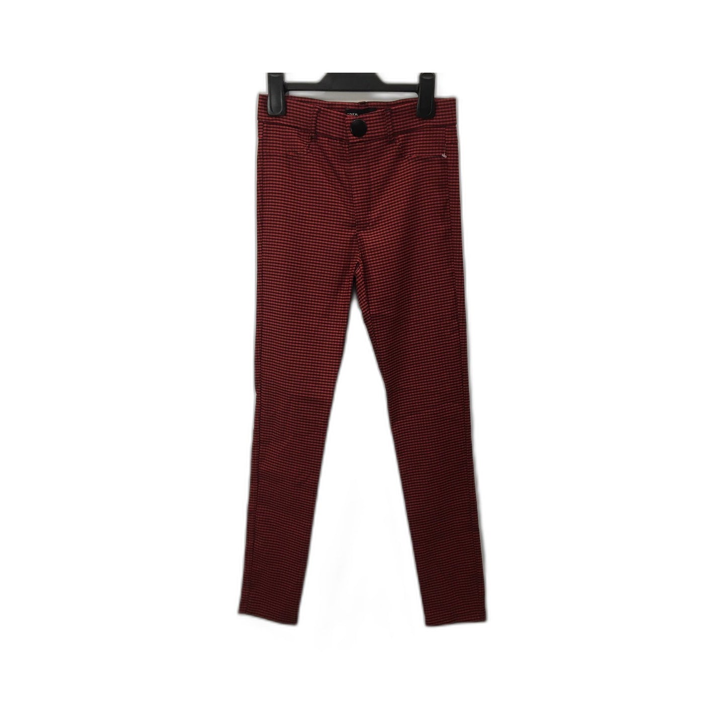 Zara Striped Slim Fit Pants Red and Black Womens Size Small NEW
