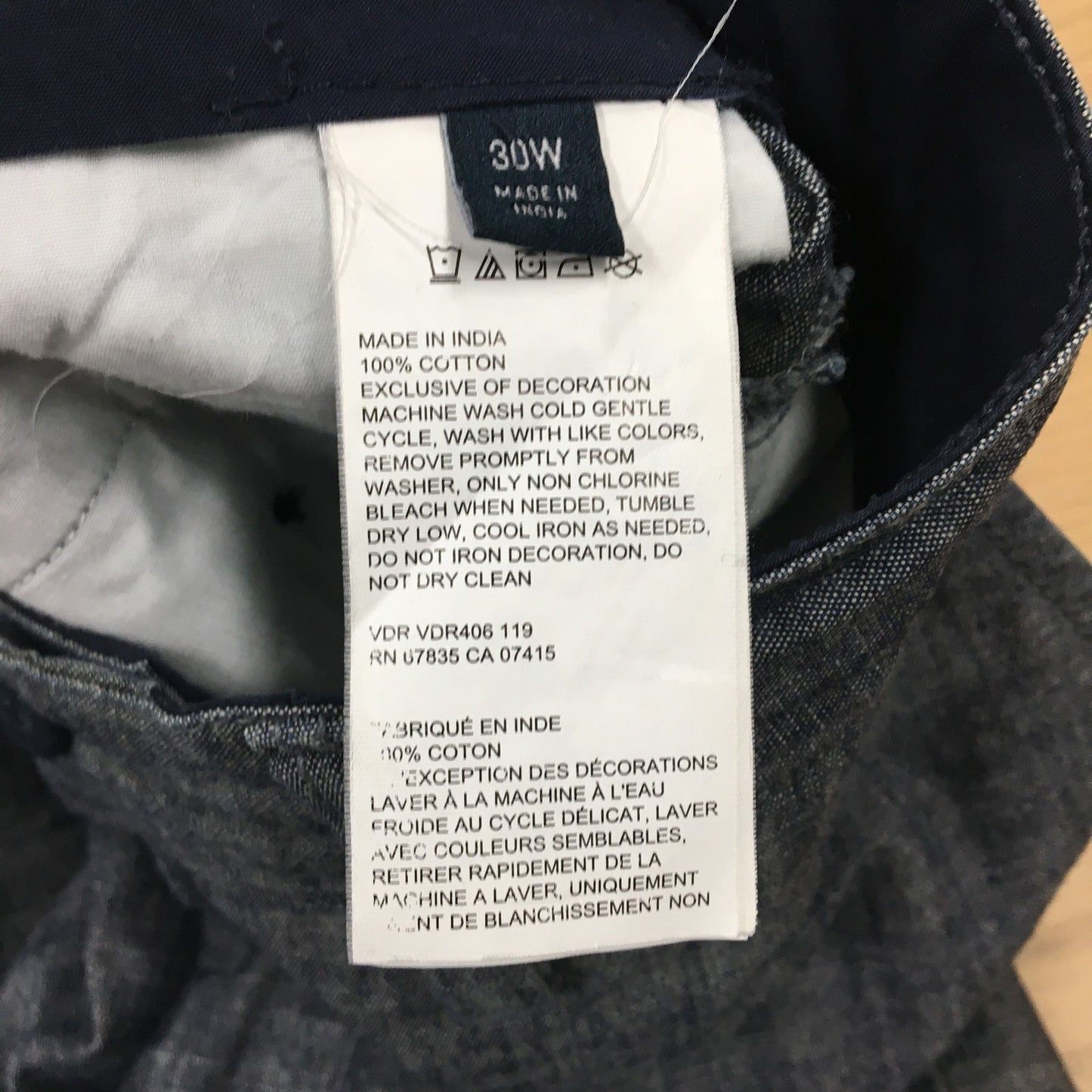 Nautica Men's Cotton Casual Shorts Gray Size 30