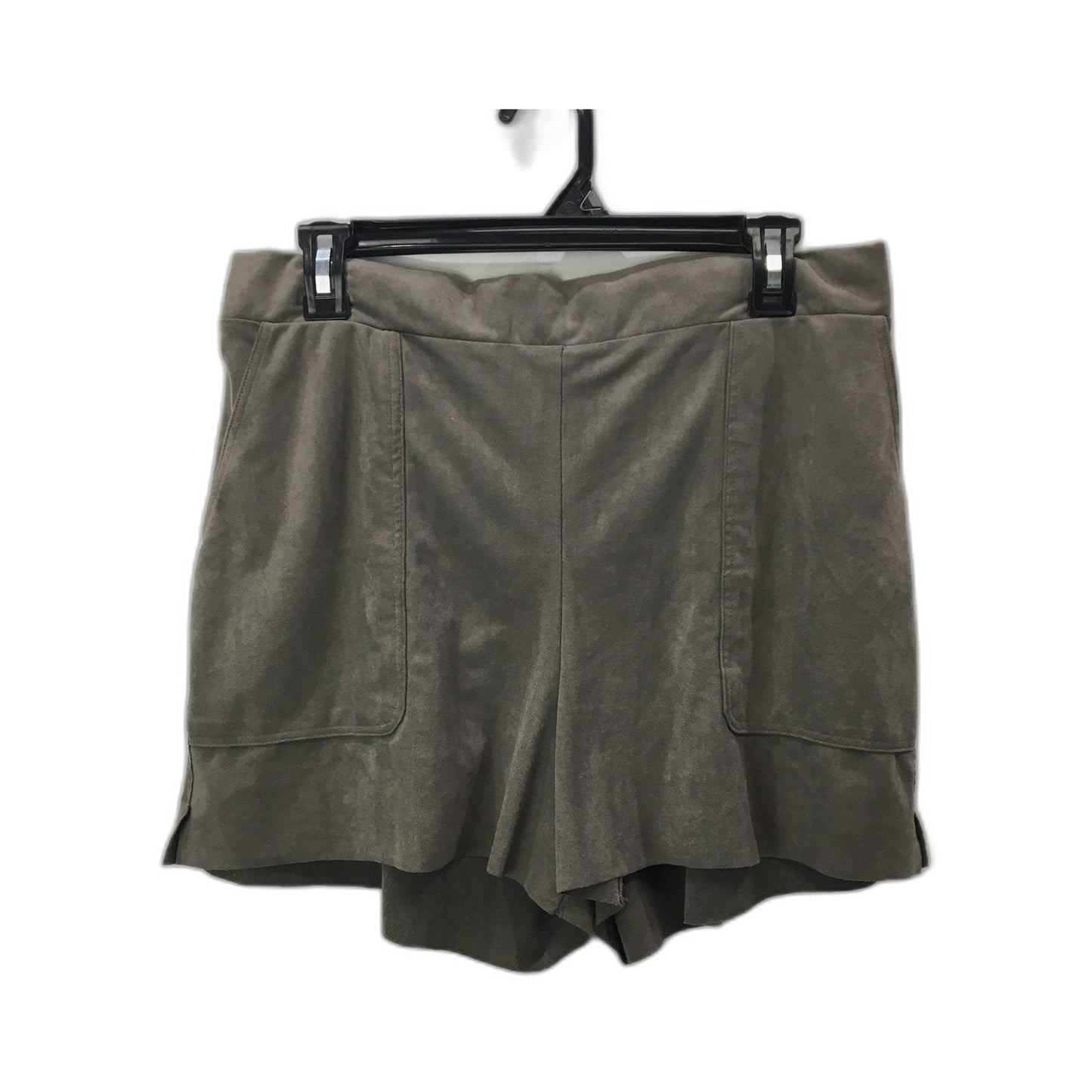 Sportsgirl Women's Elastic Waist Shorts with Pockets Casual Comfortable Gray