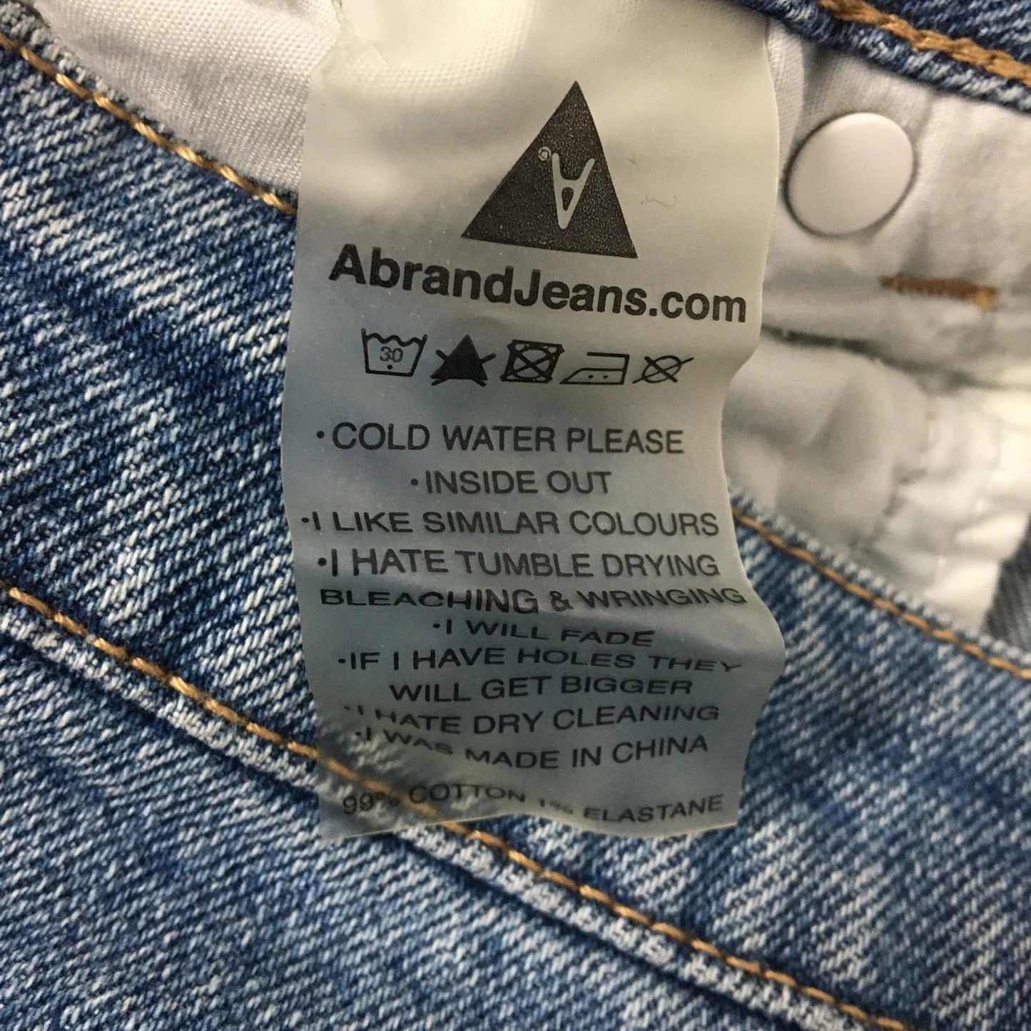 Abrand Jeans Women's Distressed Denim Shorts Blue Size 12 NEW