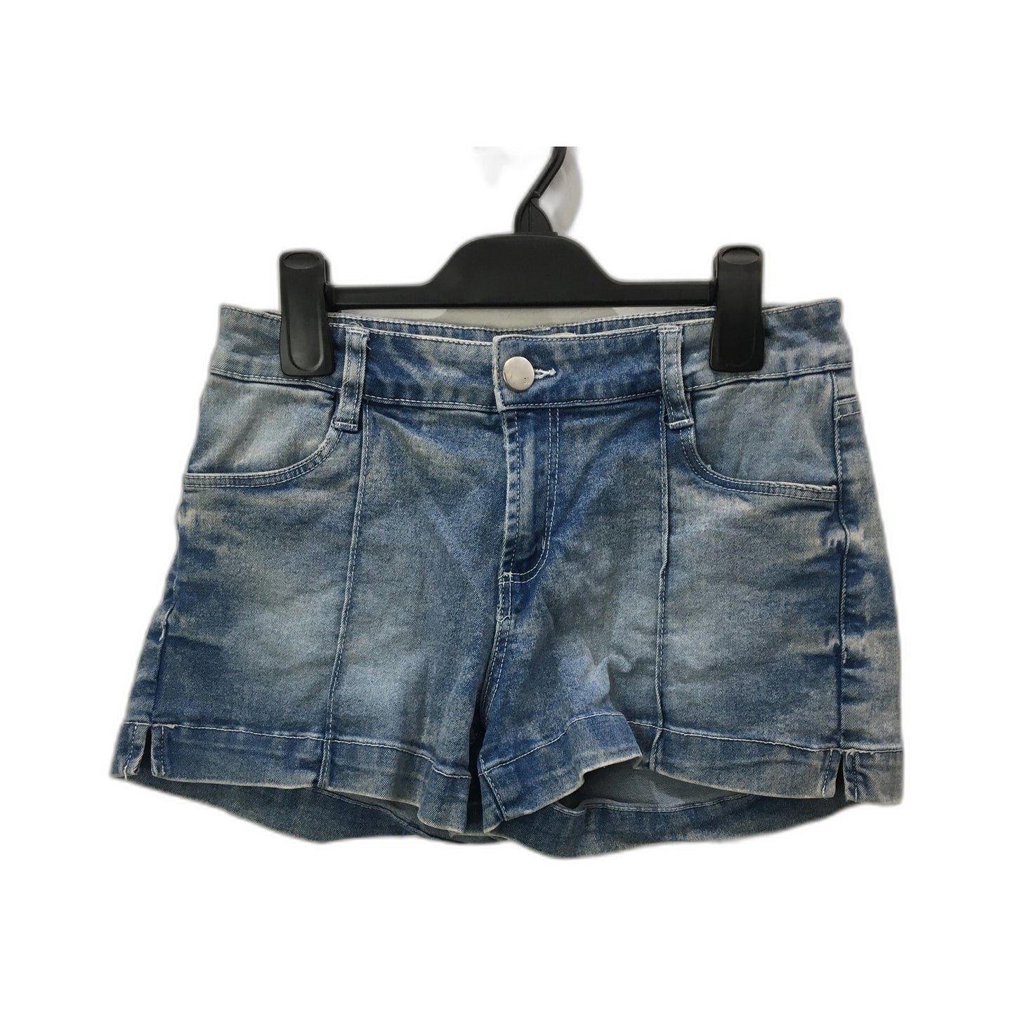 91 Cotton On Mid Rise Distressed Denim Shorts Light Blue Women's Size 10 NEW