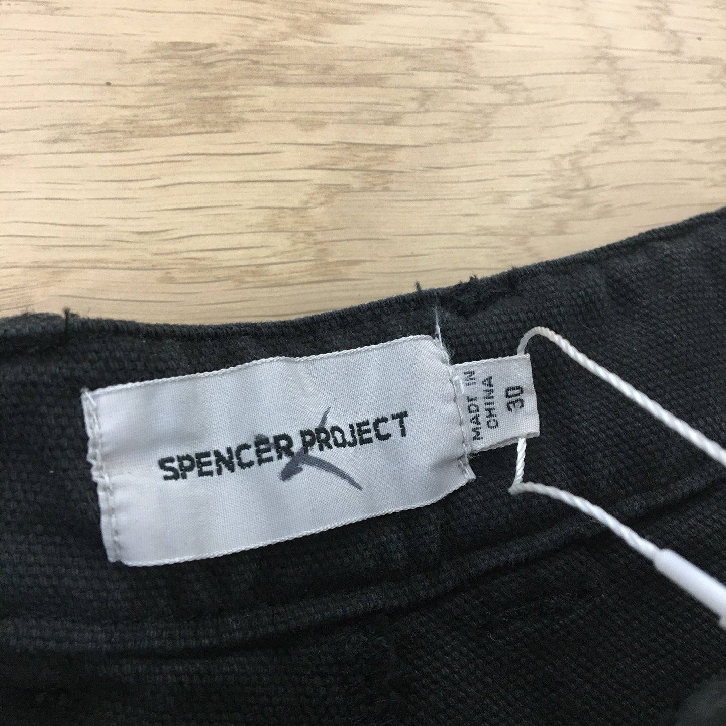 Spencer Project Men's Cargo Shorts Charcoal Cotton Size 30 NEW