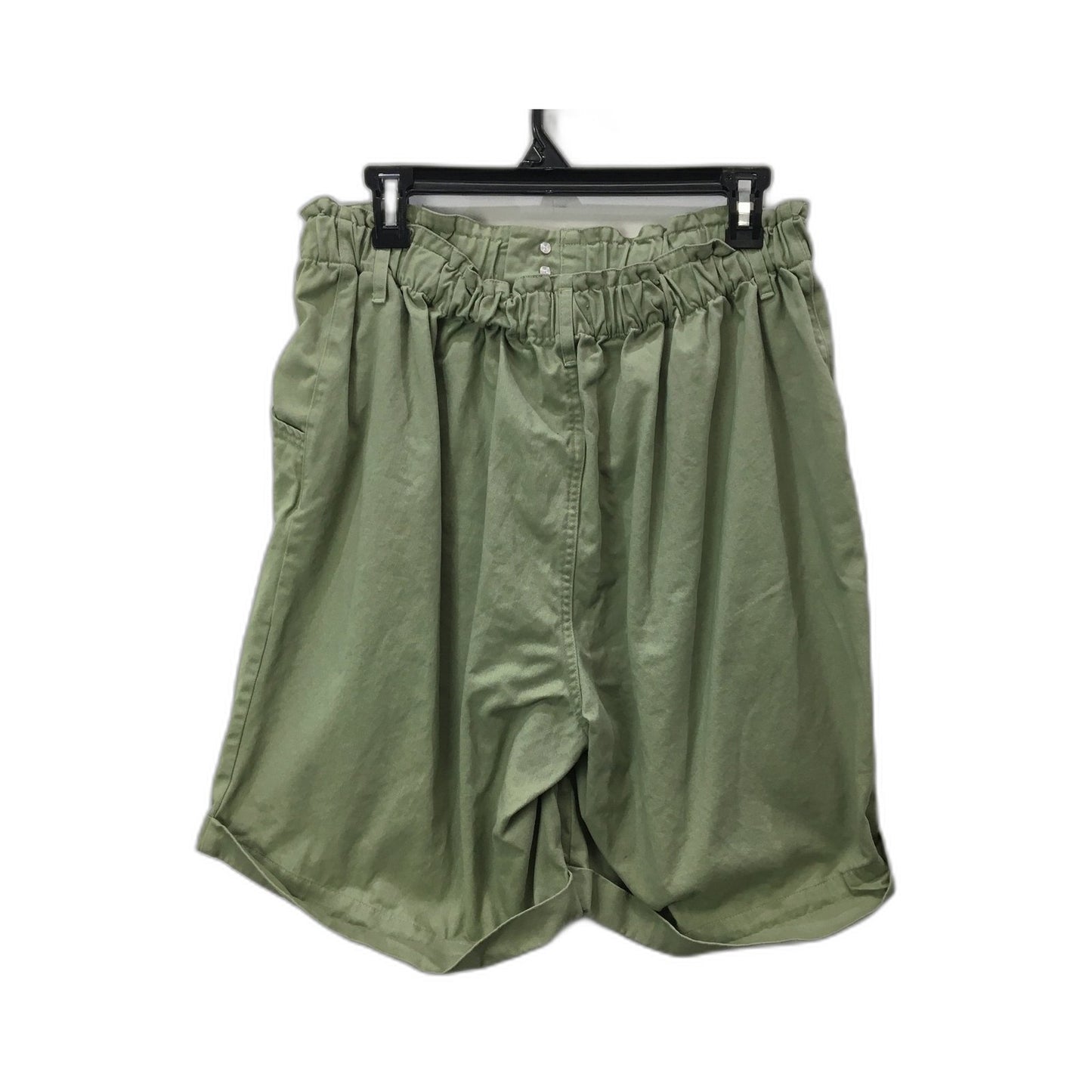Suzannegrae Women's Cargo Shorts Olive Green Comfortable Cotton Blend Size 16