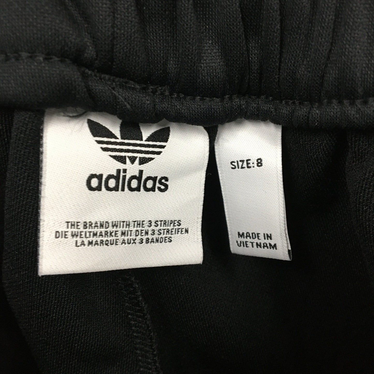 adidas Trackpants Black Athletic Sweatpants Women's Size 8
