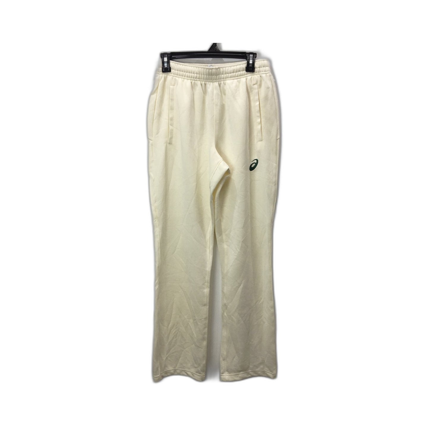 ASICS Cream Polyester Sweatpants Comfortable Athletic Pants Women's Size S NEW