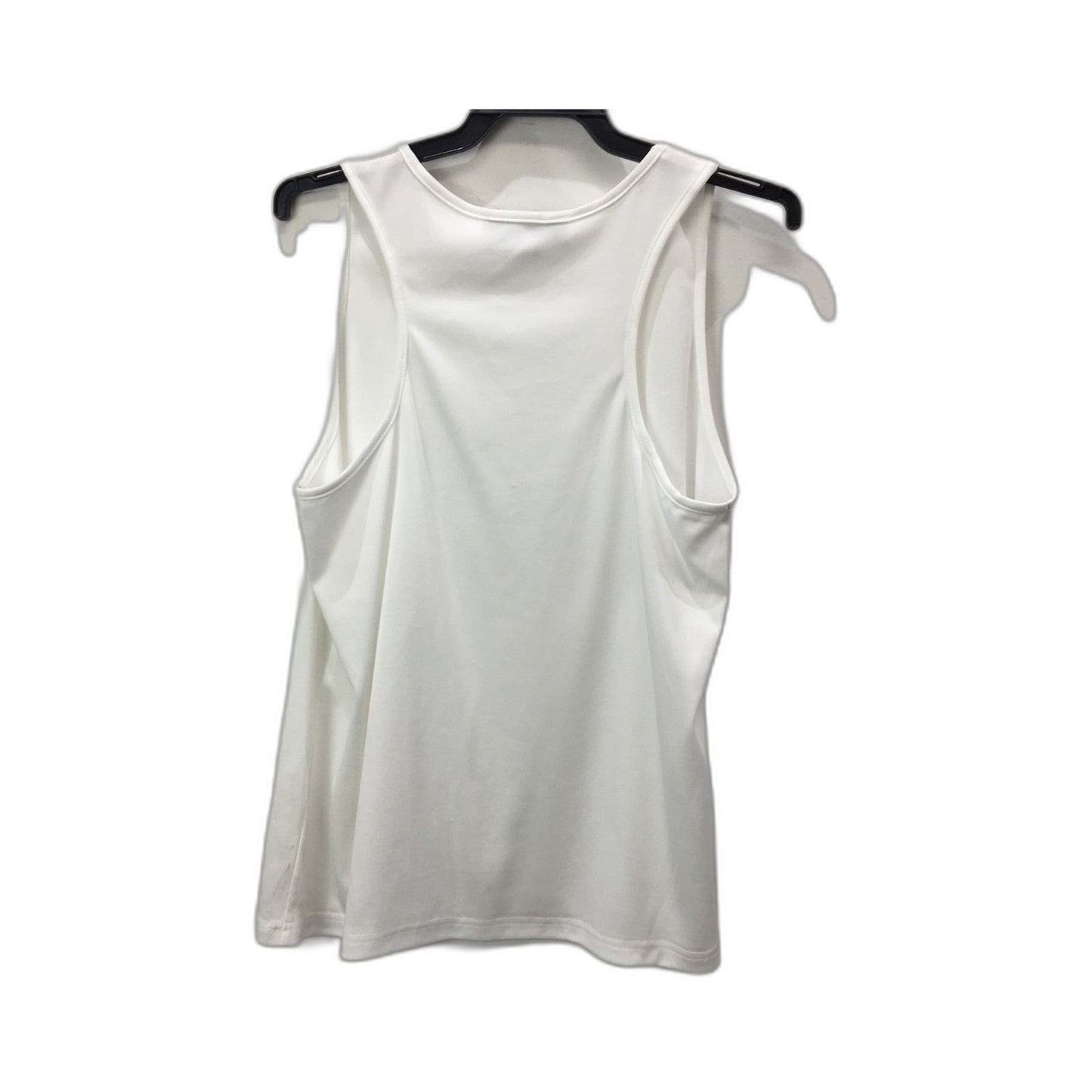 Georgia & Dean Women's Polyester Tank Top Sleeveless Comfortable White Size 12