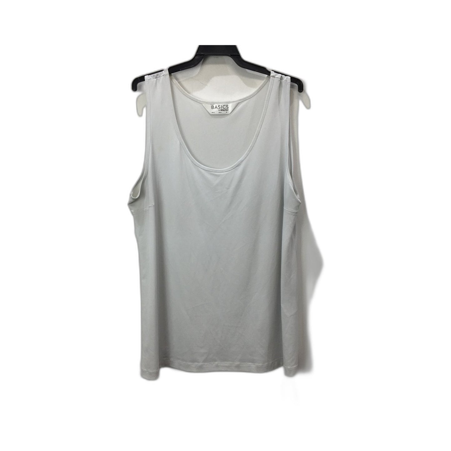 Basics Women's Light Gray Polyester Tank Top Comfortable Soft Size Medium