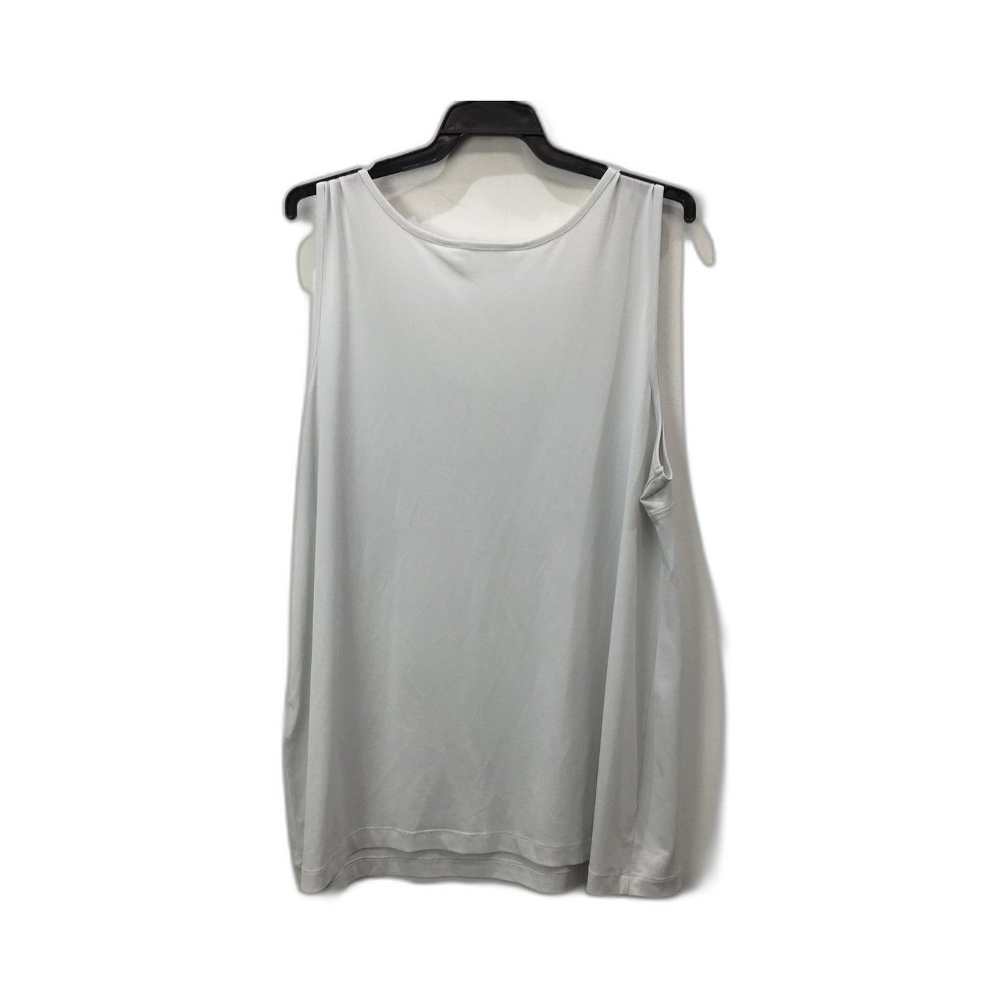 Basics Women's Light Gray Polyester Tank Top Comfortable Soft Size Medium