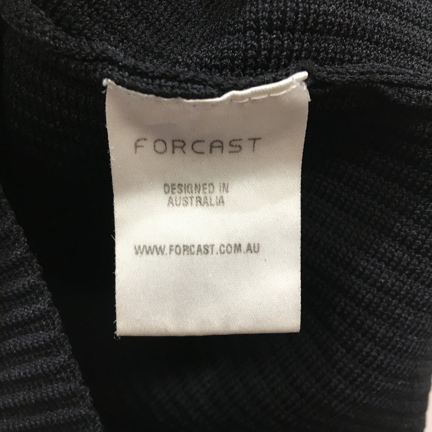 Forcast Ribbed Tank Top Women's Comfortable Soft Black Size Small