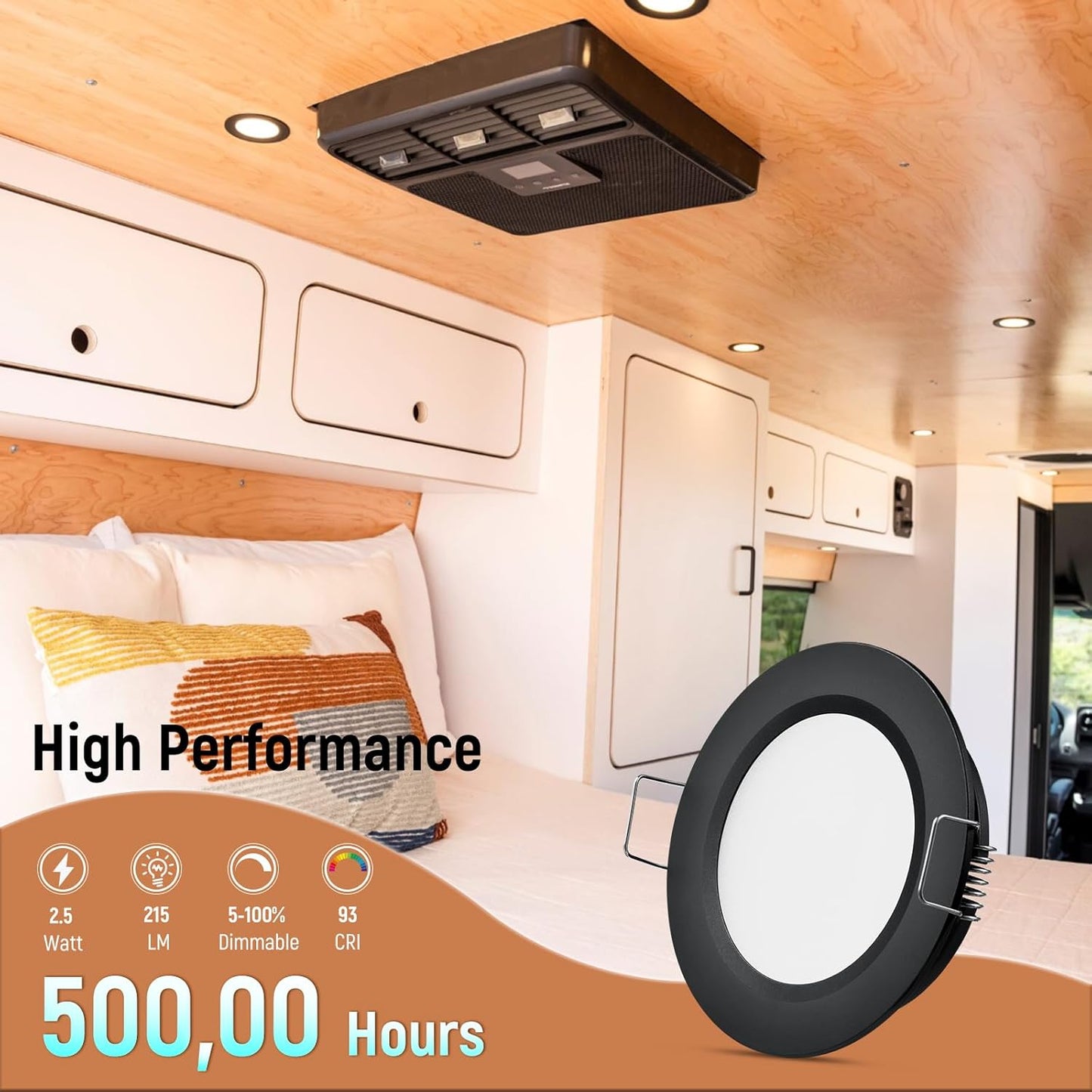 Obeaming LED Downlights Recessed Ceiling Lights Dimmable Spot Interior DEMO