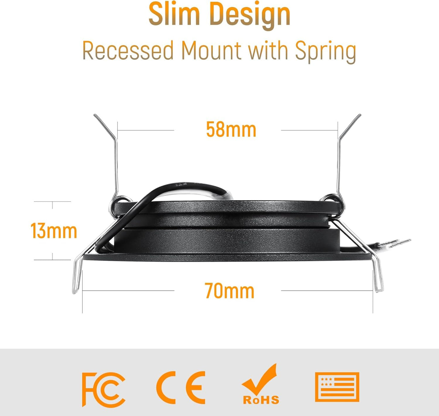 Obeaming LED Downlights Recessed Ceiling Lights Dimmable Spot Interior DEMO