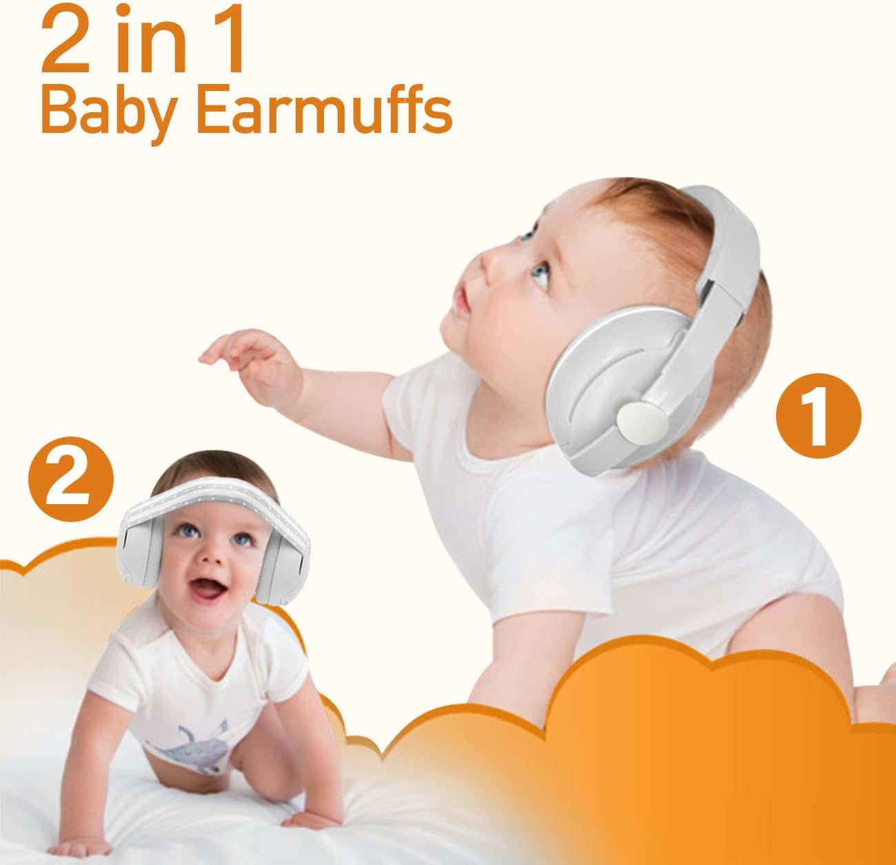 SENYUZHU Noise Hearing Protection Earmuffs Protection Earmuffs 2-in-1 NEW
