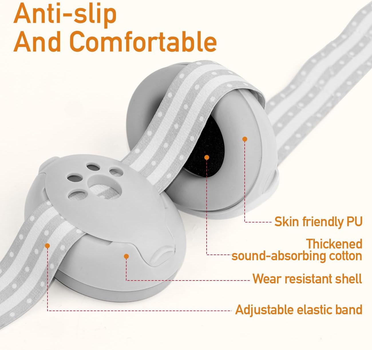 SENYUZHU Noise Hearing Protection Earmuffs Protection Earmuffs 2-in-1 NEW
