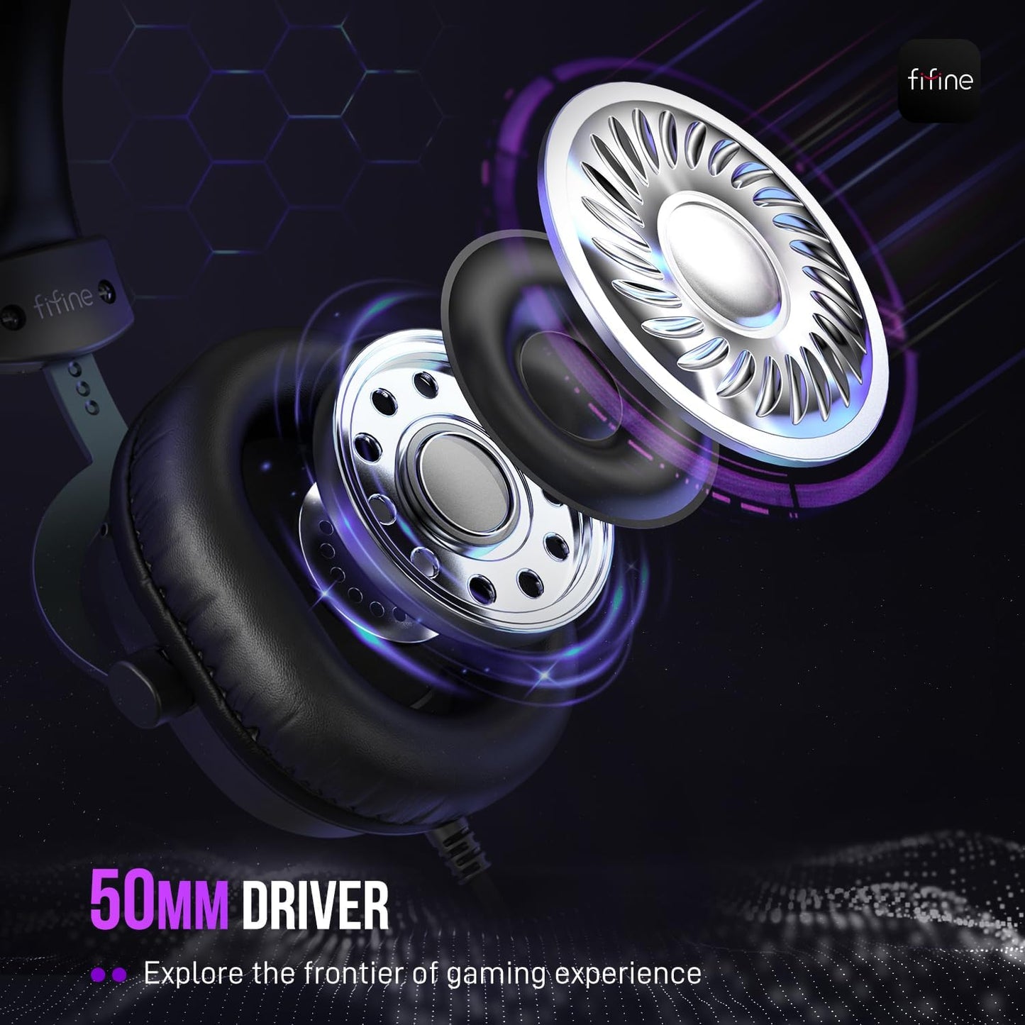 FIFINE PC Headsets Noise Cancelling Detachable Mic USB Headphone Black NEW