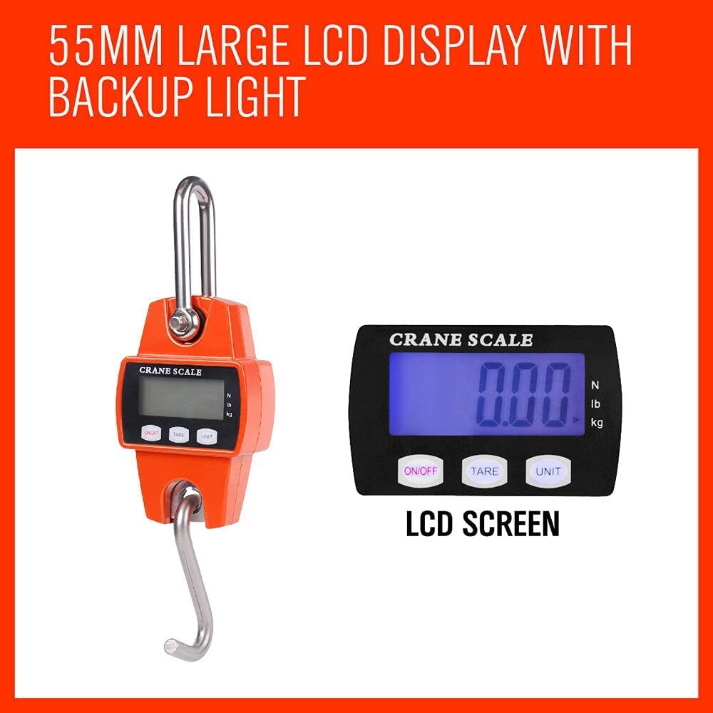 HORUSDY Digital Luggage Scales Crane Scale for Portable Hanging Luggage NEW