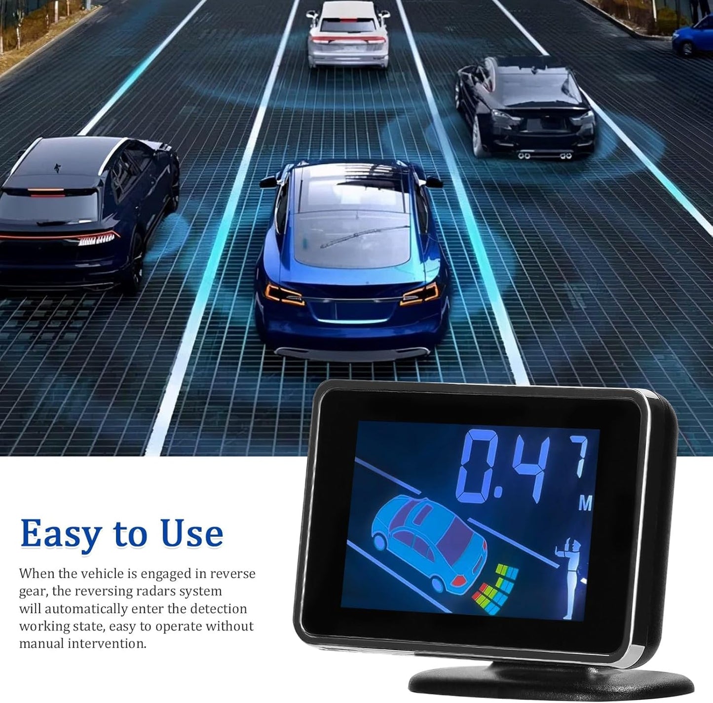 SOULONG Car Car Electronics Parking Sensors with Reversing Radars & LCD DEMO