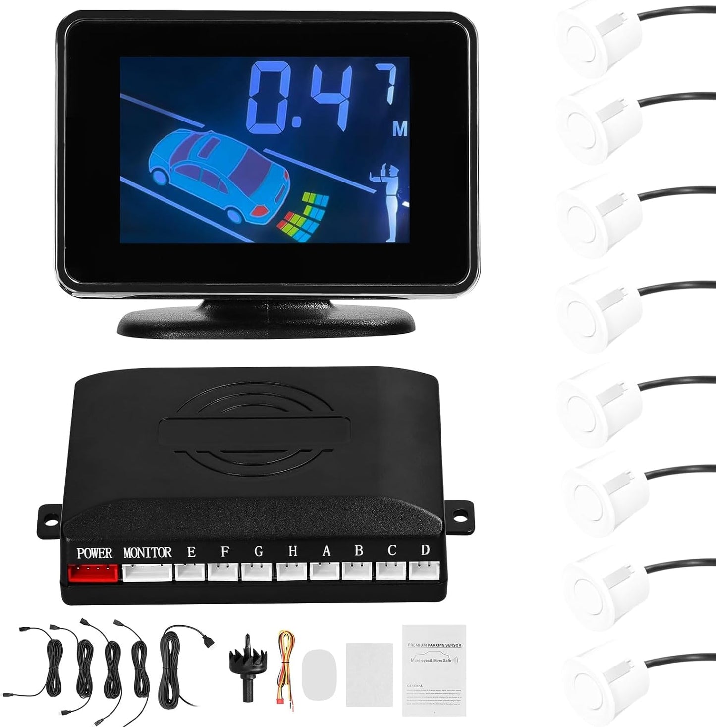 SOULONG Car Car Electronics Parking Sensors with Reversing Radars & LCD DEMO