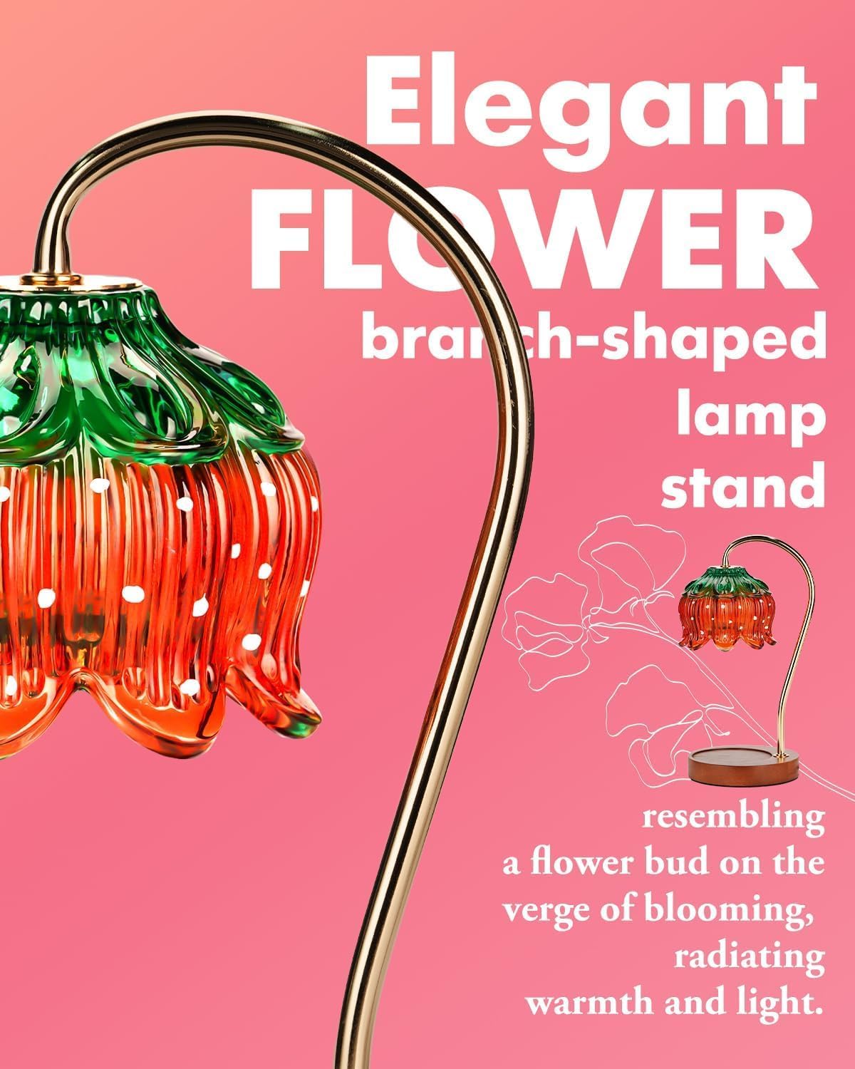 Deyagoo Strawberry Candle Warmer Lamp with Timer - Electric Fragrance DEMO