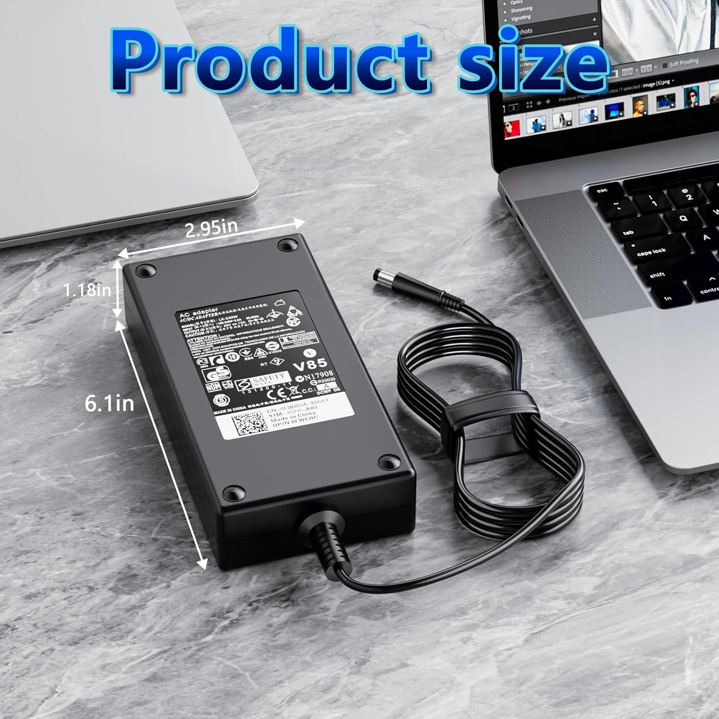 Ruilezyo 180W Laptop Charger Compatible with Dell Alienware G7 G5 Notebooks DEMO