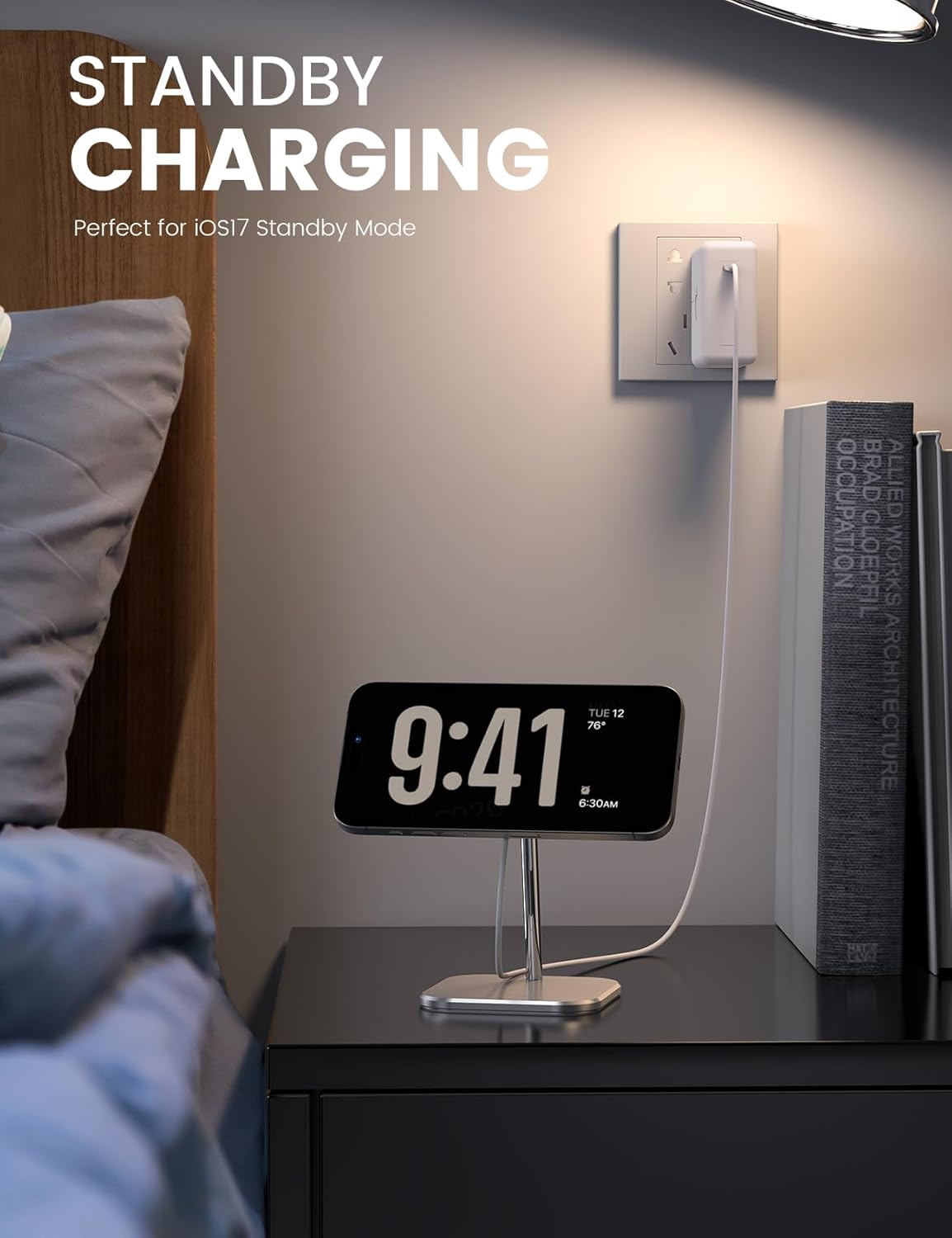 Lamicall Phone Stand 360° Rotation Adjustable Aluminum Mag Safe Charger DEMO