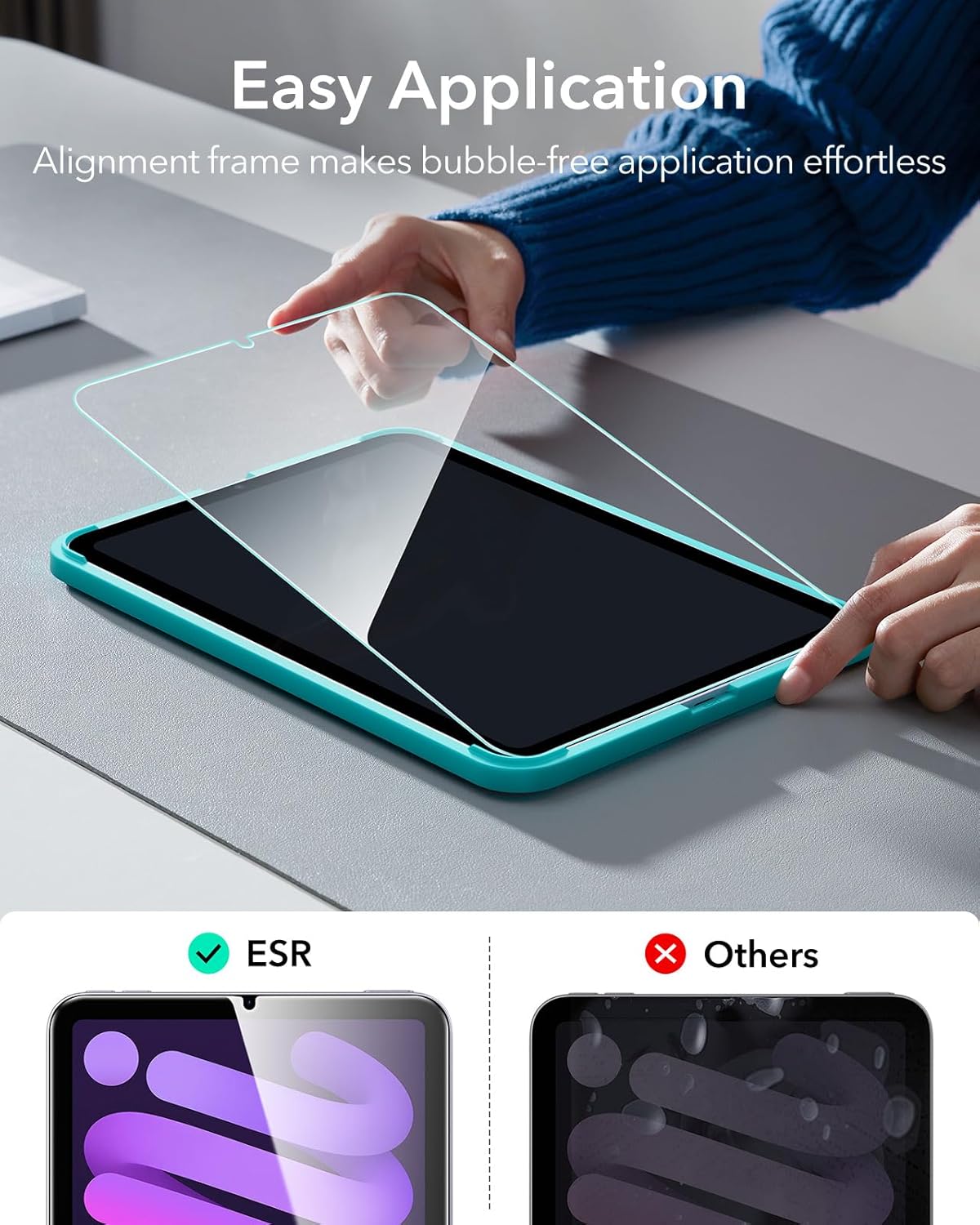 ESR Transparent Screen Protector for iPad Mini 7 & Air 17 Pro NEW