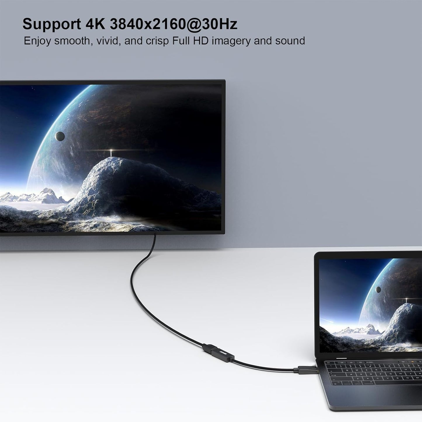 BENFEI 4K Adapters DisplayPort to HDMI Adapter - Gold-Plated DP Converter DEMO