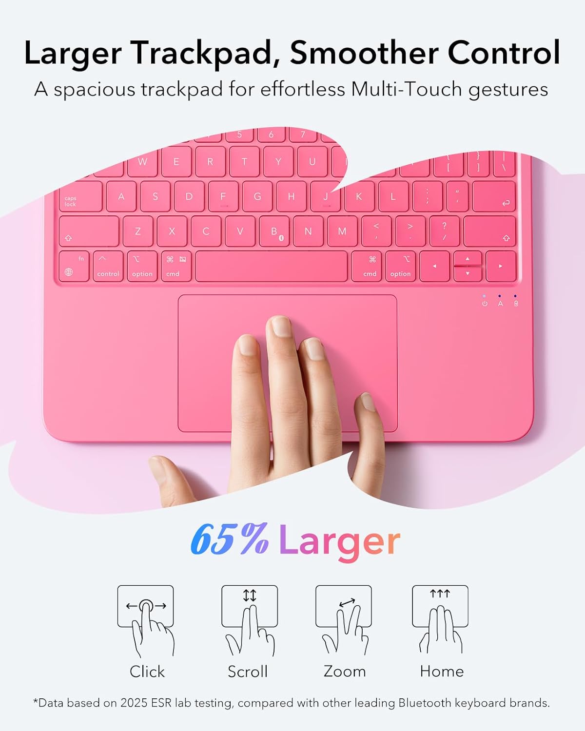 ESR Lightweight Magnetic Detachable Keyboard Case for iPad 11th/10th Gen NEW