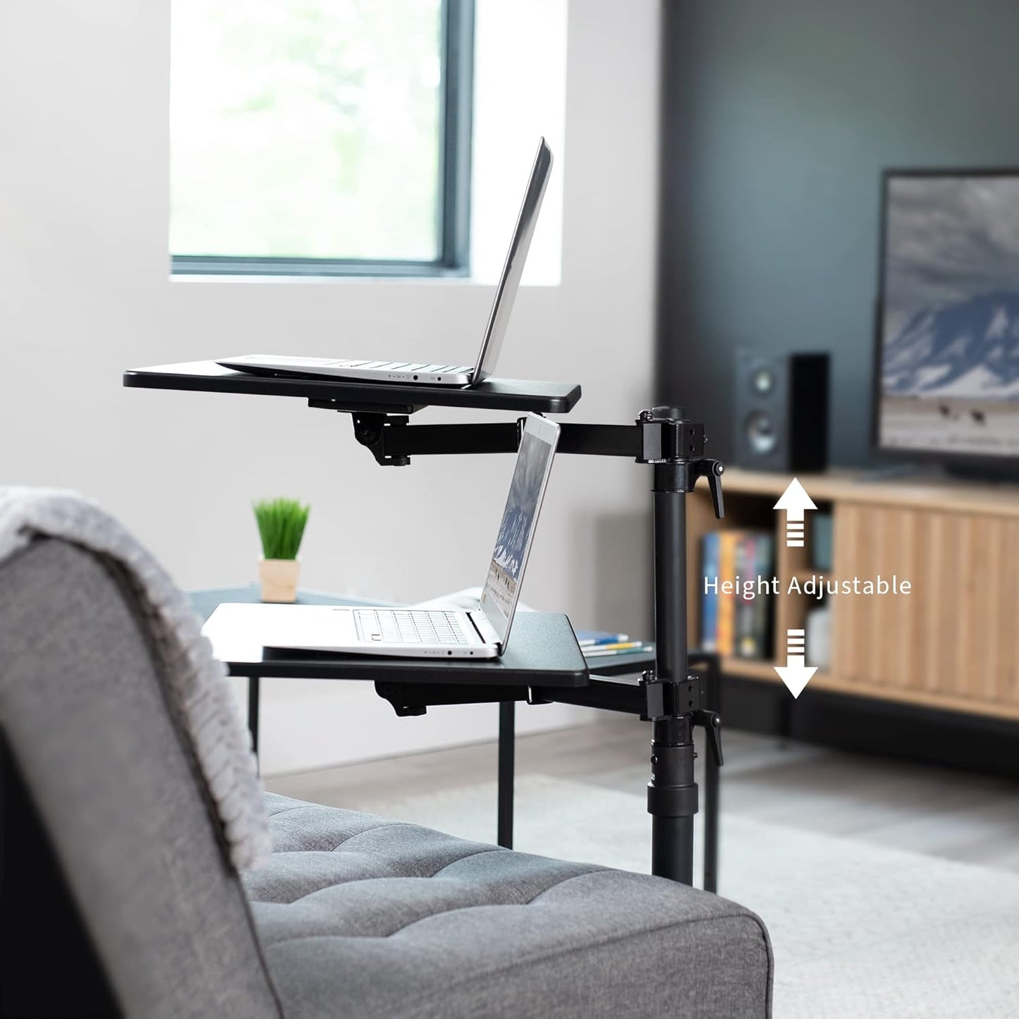 VIVO Portable Computer Workstations Laptop Desk Swivel Table Adjustable DEMO