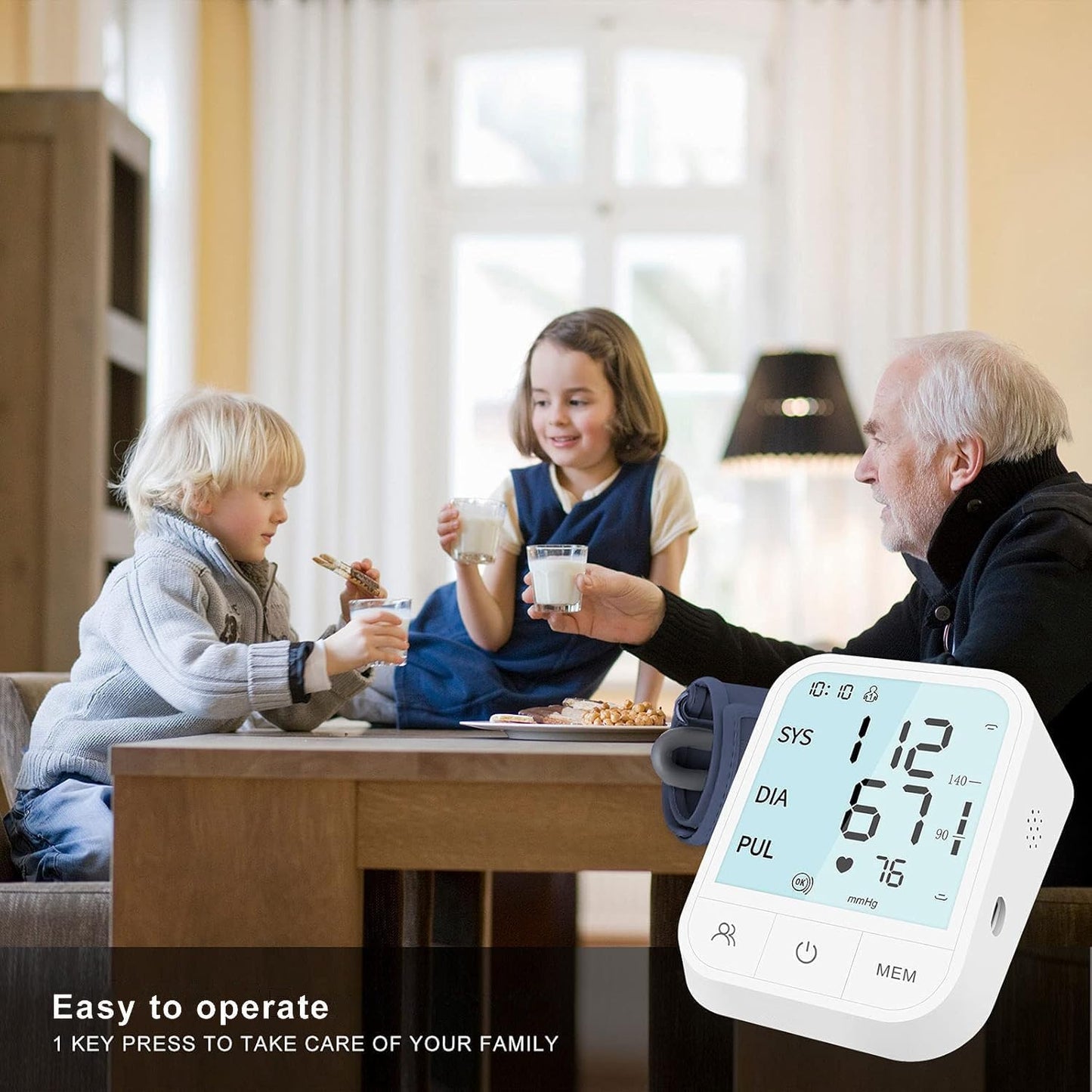 MiTdir Upper Arm Blood Pressure Monitor Cuff Kit - Standard Size Home DEMO