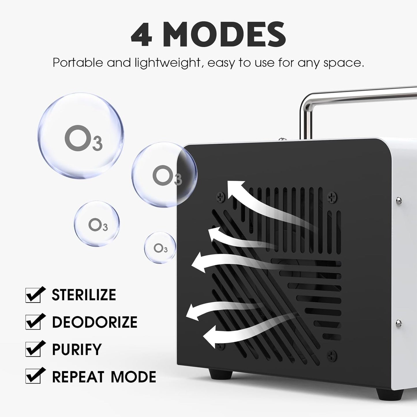 ADVWIN Ozone Air Purifiers Generator Air Purifier Machine with Digital LCD DEMO