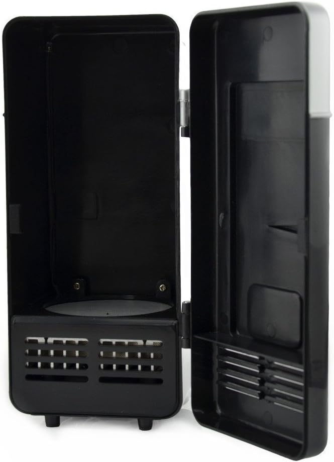 ThreeH Mini USB Fans USB Fridge Cooler for Beverages, Drinks & Cans - Black DEMO