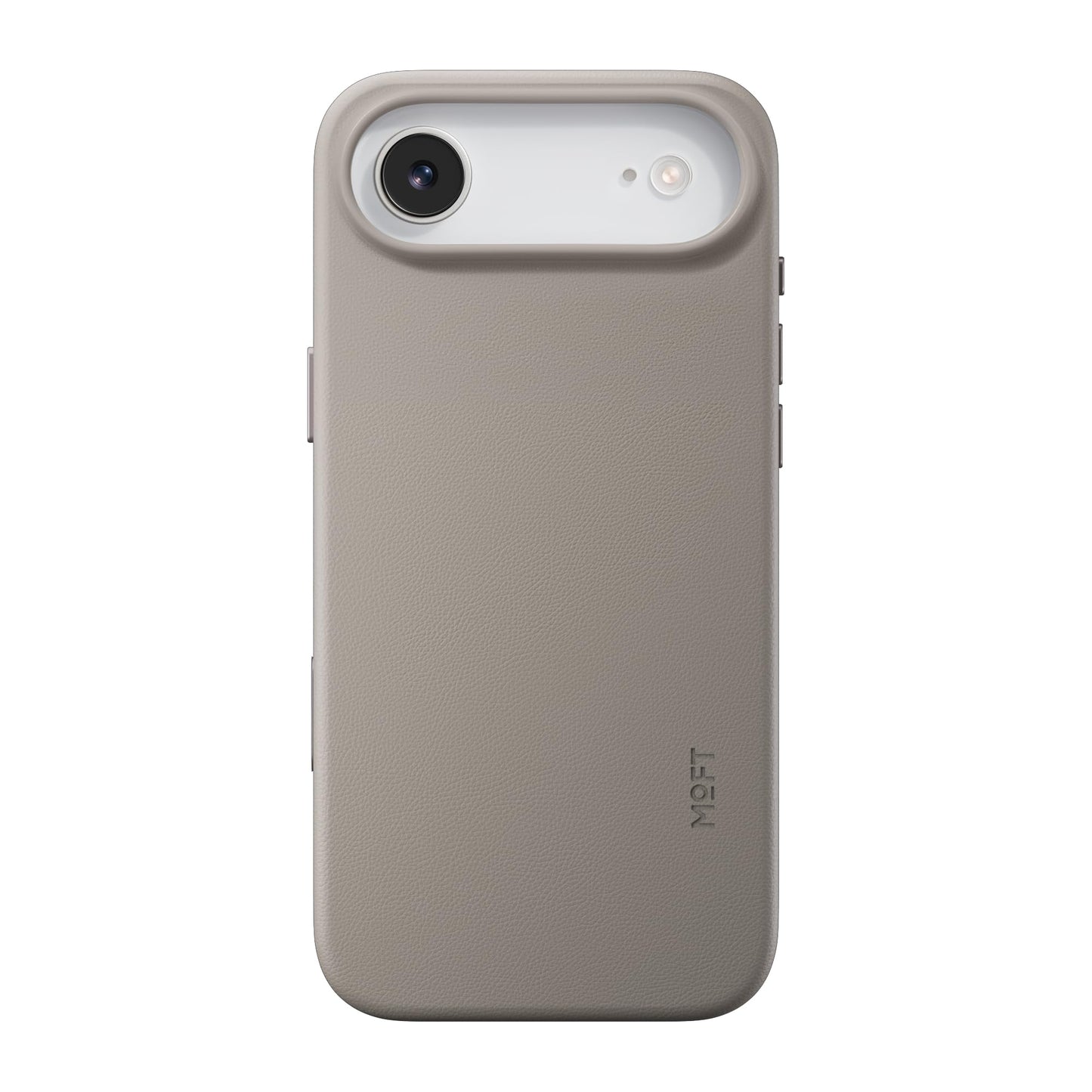 MOFT Snap-On Basic Cases Vegan Leather iPhone Case in Soft-Touch Taupe - DEMO