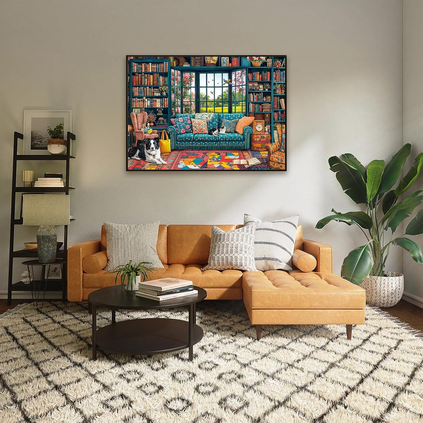 Chalzidar 1000 Piece Cozy Study Jigsaw Puzzle for Adults - Interlocking DEMO