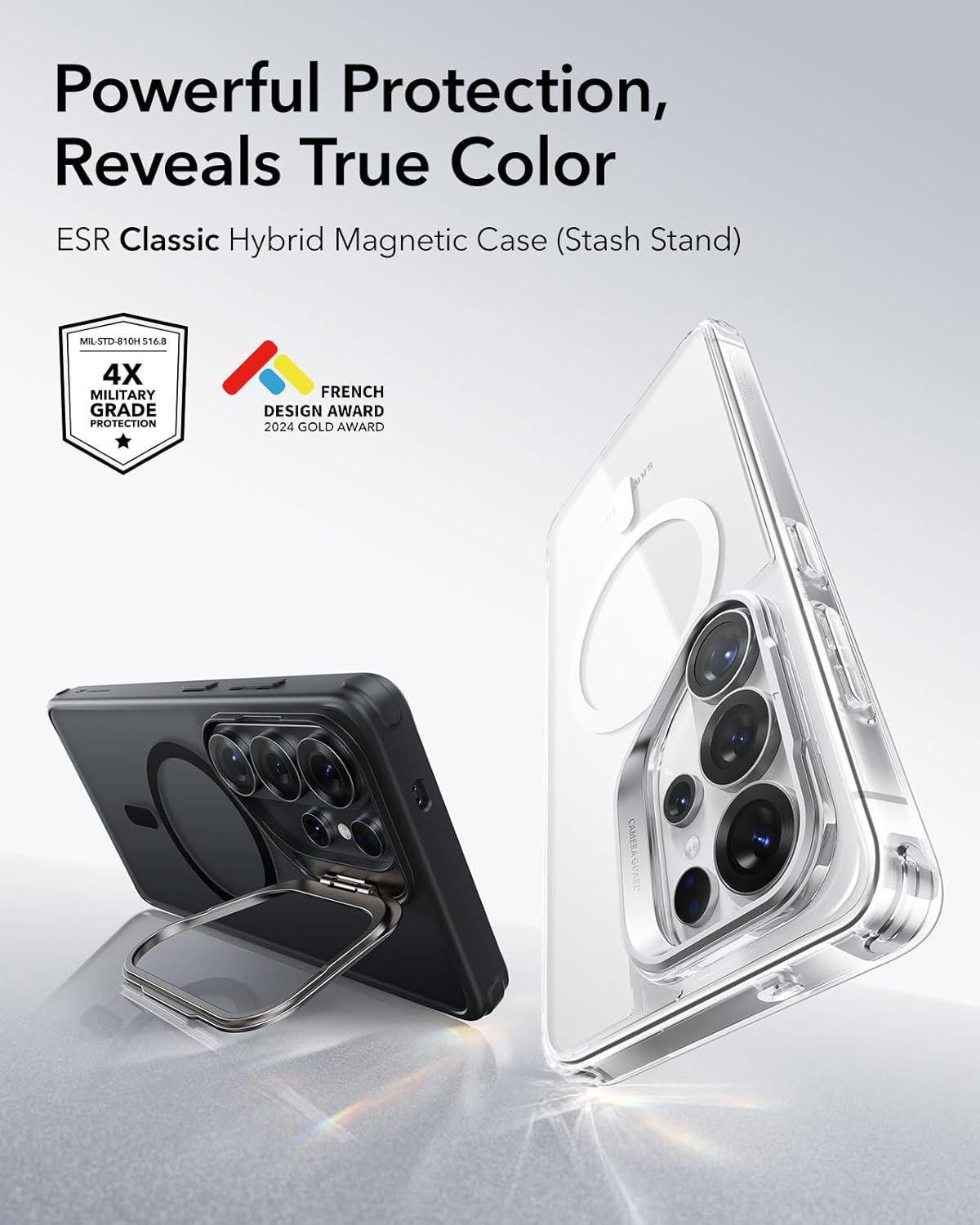 ESR Frosted Black Basic Cases for Samsung Galaxy S26 Ultra - Durable DEMO