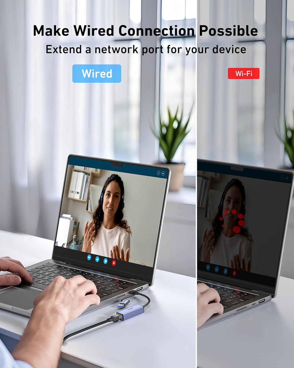 BENFEI USB 3.0 to Gigabit Ethernet Adapter, RJ45 LAN Network Converter, DEMO