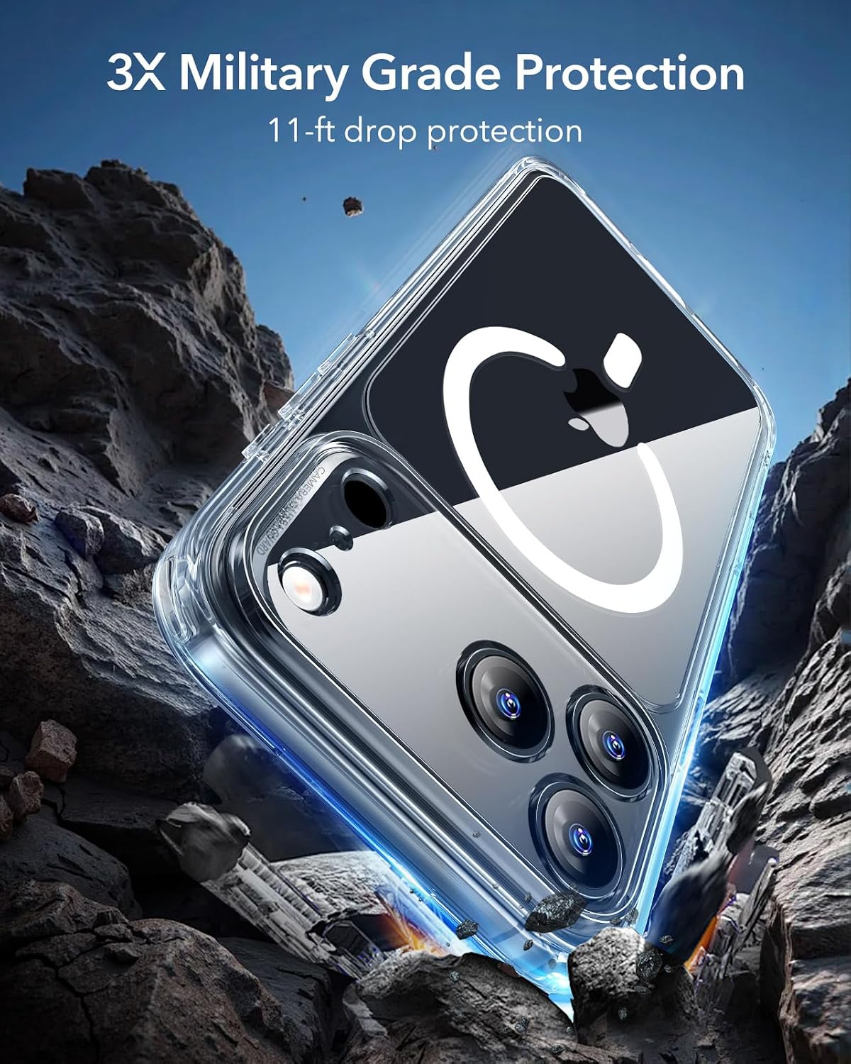 ESR Clear Basic Cases Camera Control Cover Case for iPhone 17 Pro Max - DEMO