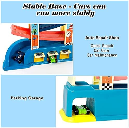 Uandhome Multicolored Motor Vehicles Toddler Car Ramp Racer Toys, 35 x 45 DEMO