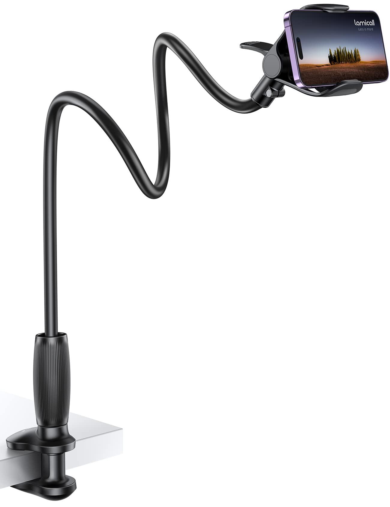 Lamicall Gooseneck Phone Holder Upgraded Stable Clip for Desk Headboard DEMO