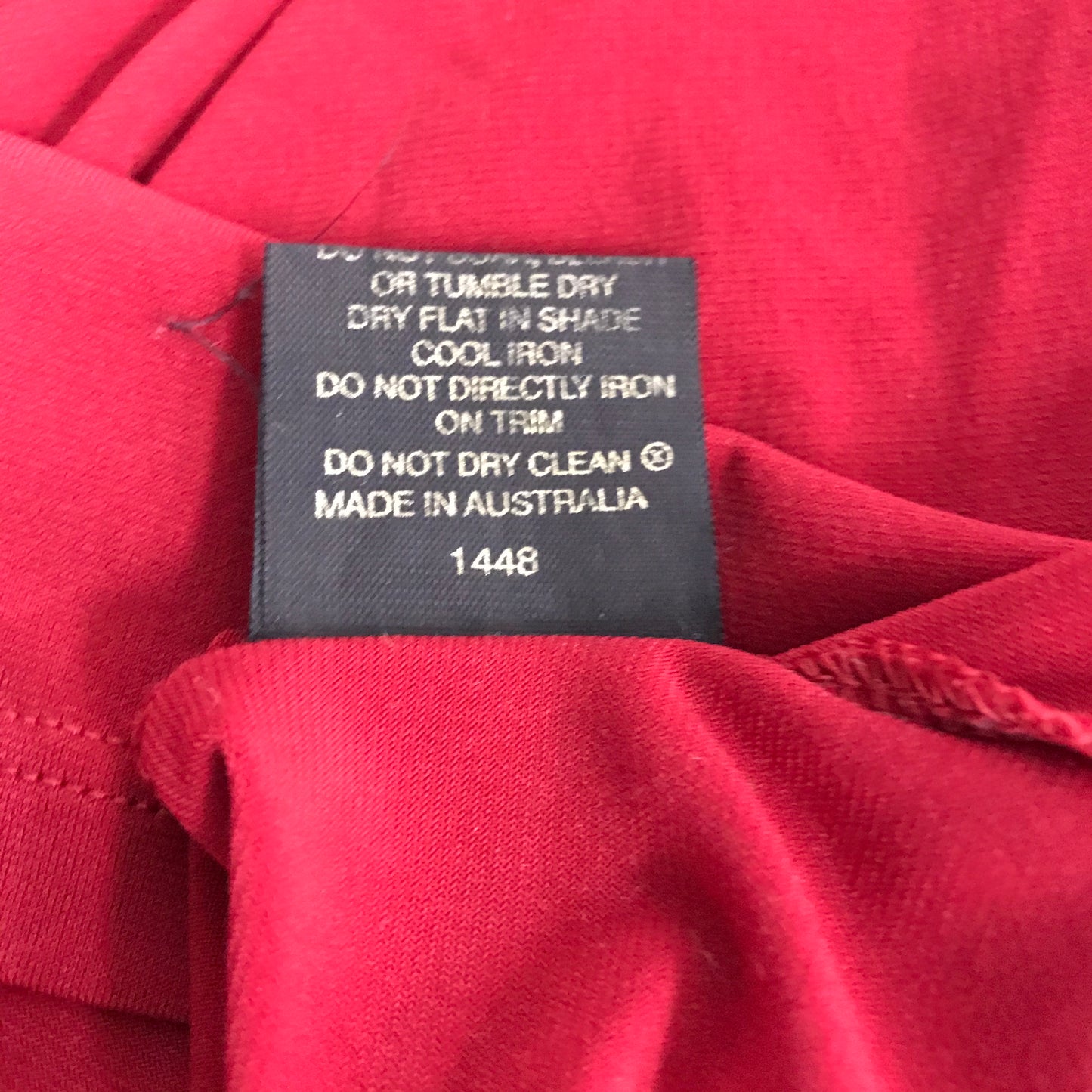 Jacqui.E Sleeveless Jewelled Made In Australia Top Women's Red Size S