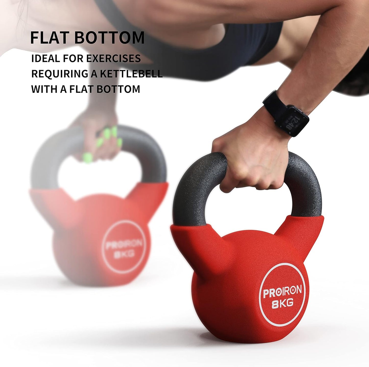 PROIRON Solid Kettlebells Cast Iron Kettlebell Weights Strength Training NEW