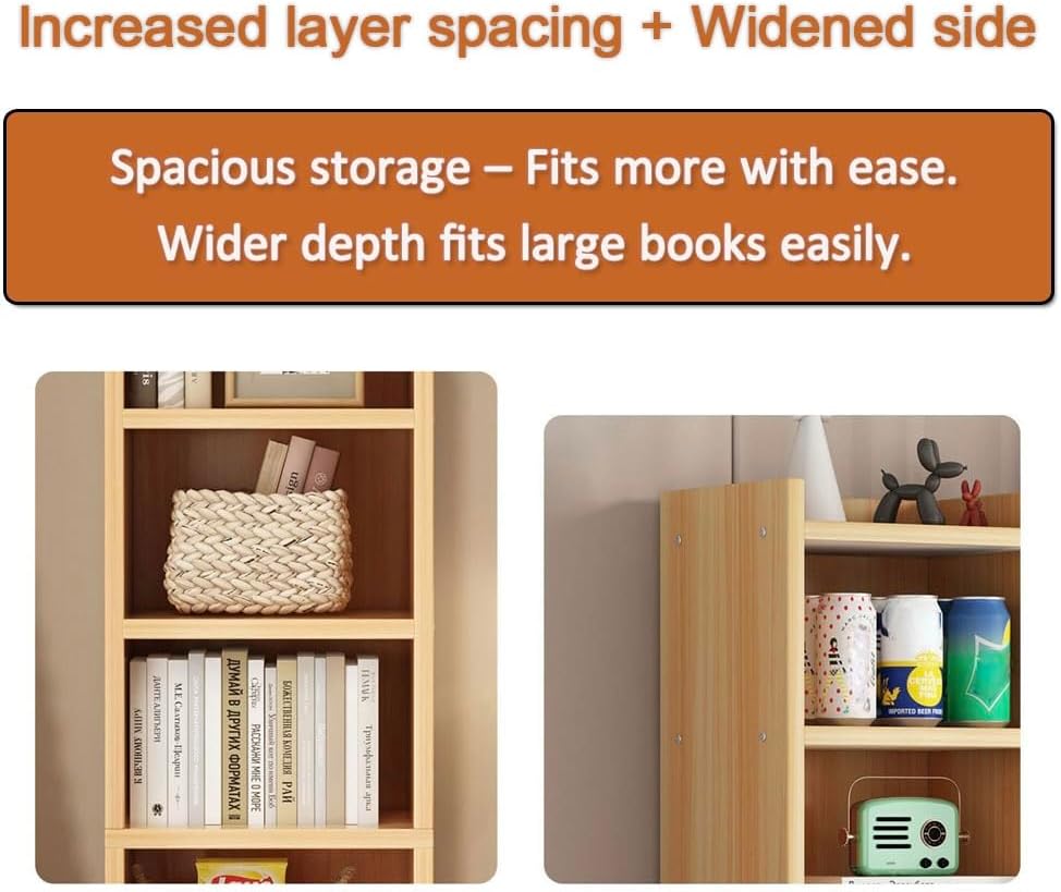 Kaifusen 4 Bookcases Layer Bookcase Corner Shelving Unit Open NEW