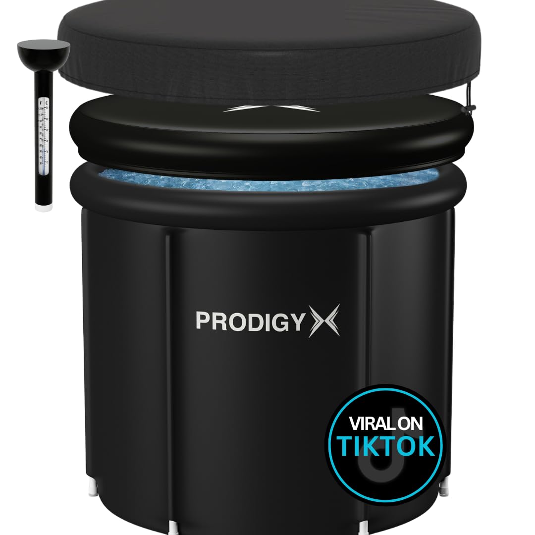 Prodigy X Bathtubs Portable Ice Plunge Bath Tub - Large Black Cold Therapy NEW