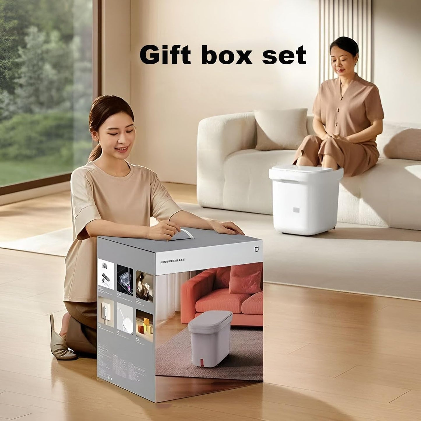CEOOL Electric Foot Spa Massager with Heated Airbag Therapy, White Bath Tub DEMO