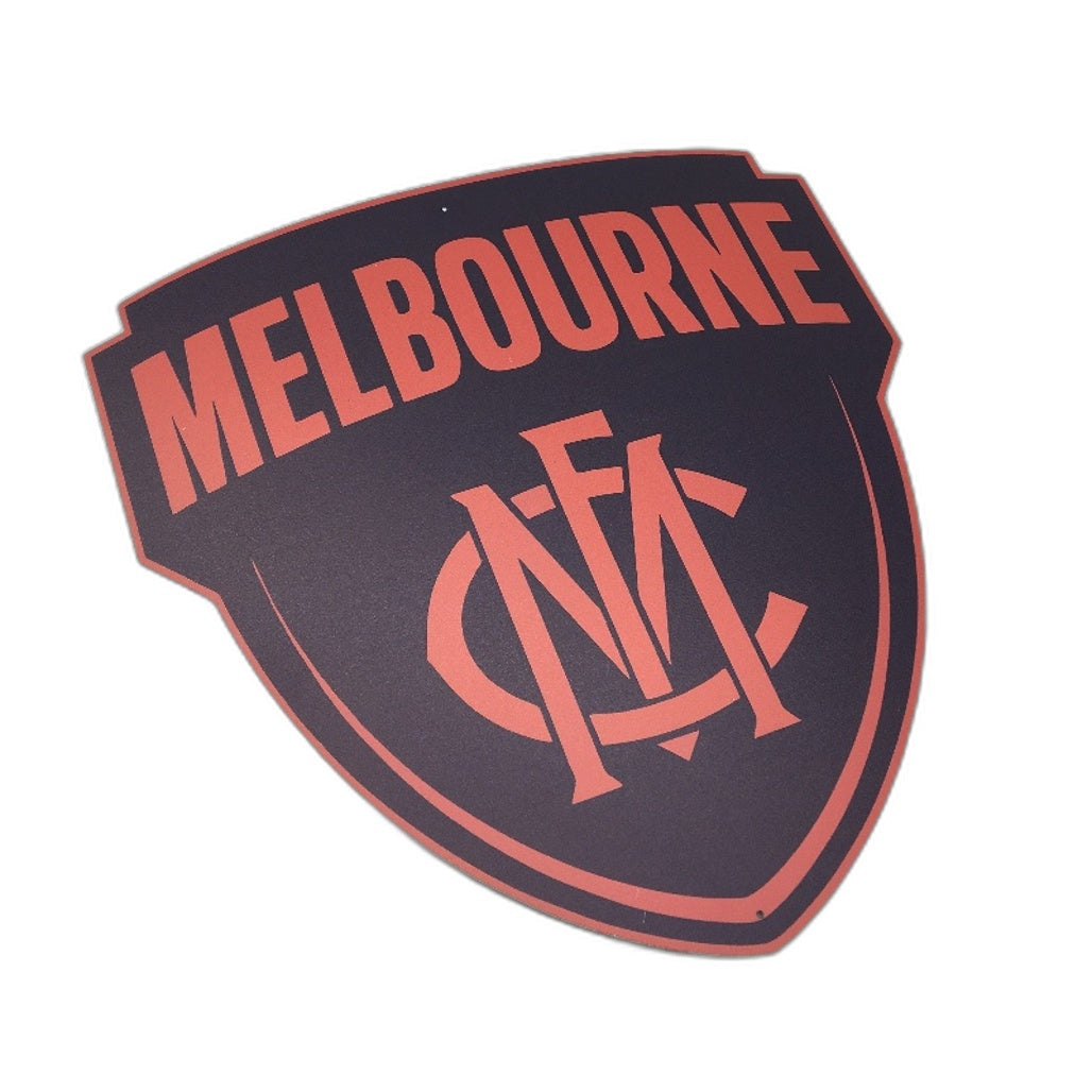 Premium Metal Melbourne Demons Football Club Supporters Decal Wall Sign NEW