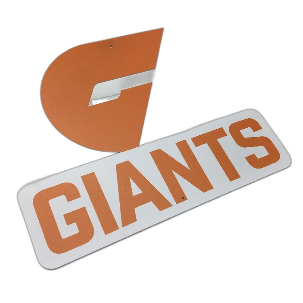 Premium Metal GWS Giants Football Club Supporter Decal Wall Sign NEW