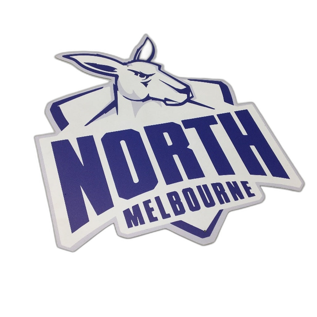 Premium Metal North Melbourne Kangaroos Football Club Decal Wall Sign NEW