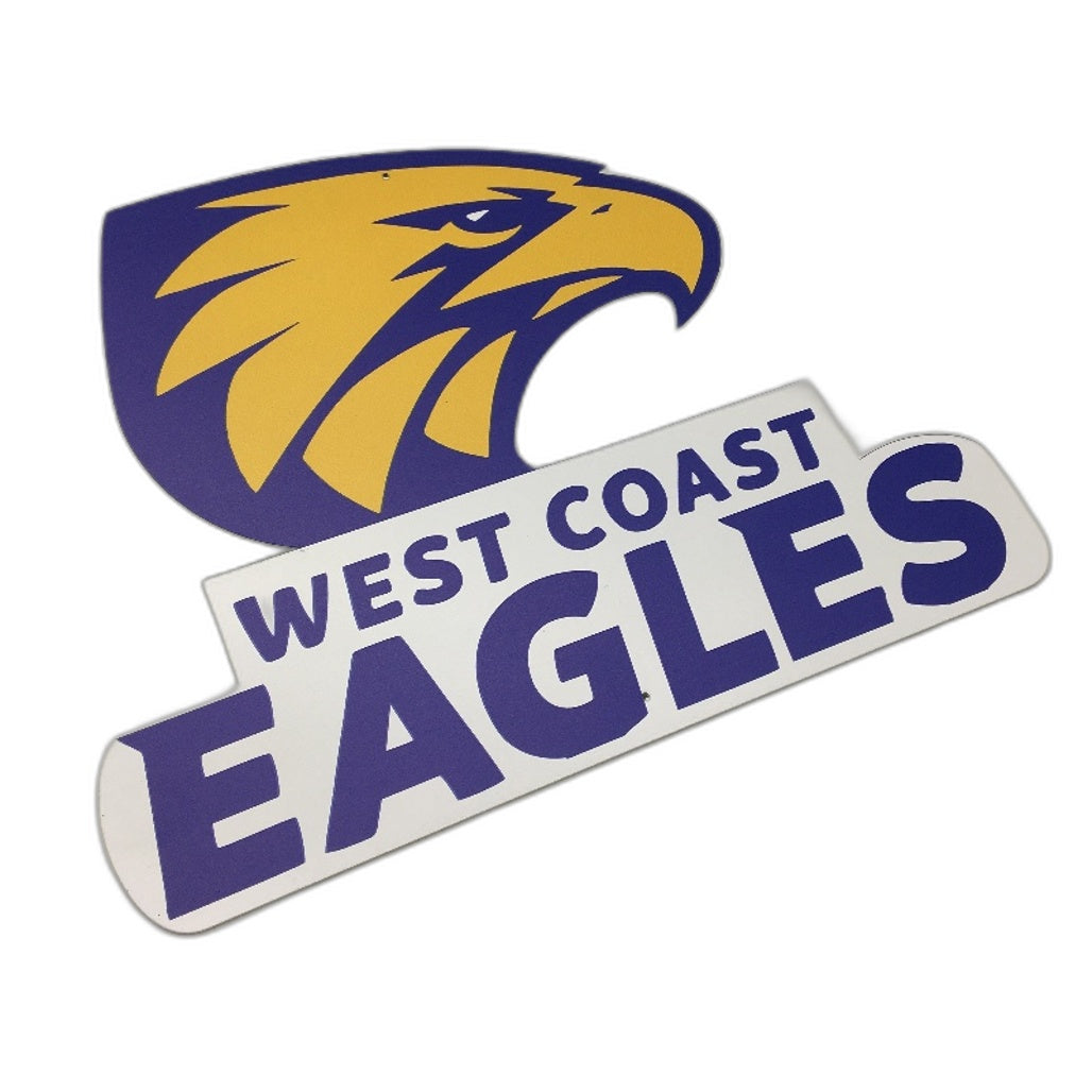 Premium Metal West Coast Eagles Football Club Supporters Decal Wall Sign NEW
