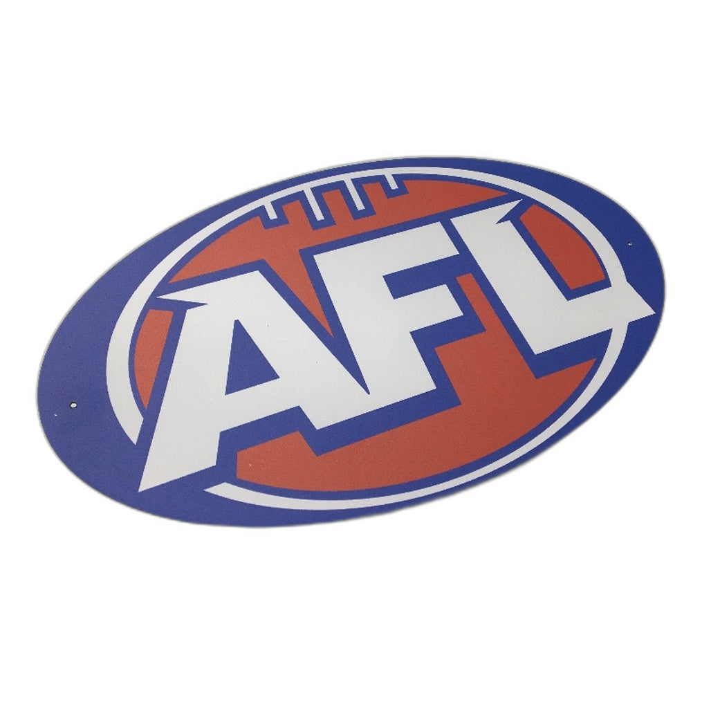 Premium Metal Australian Football League Supporter Decal Oval Wall Sign NEW
