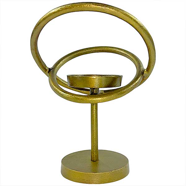 Exquisitely Handcrafted Brass Antique Candle Sphere Artistic Aluminium Holder NEW