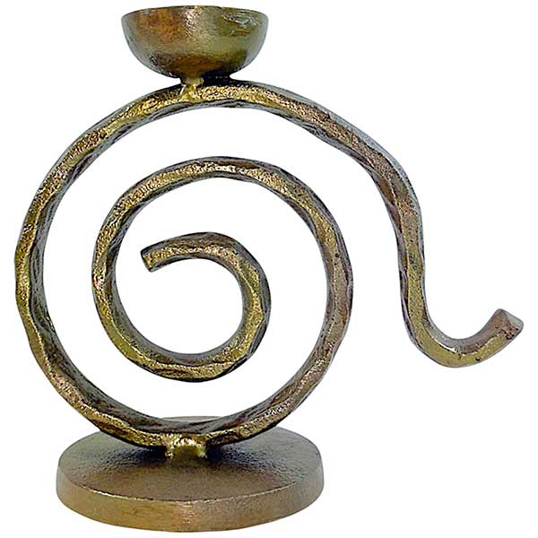Handmade Brass Antique Spiral Candle Holder NEW